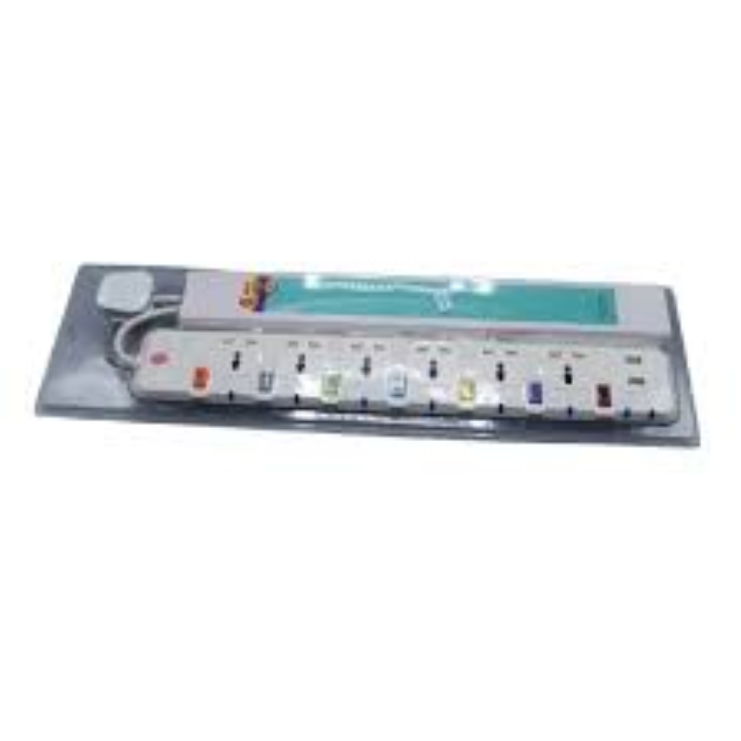 SUNPOWER 6WAY EXTENSION SWITCH N 2USB 3M